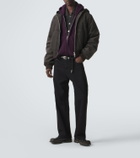Our Legacy Level ribbed-knit wool zip-up hoodie