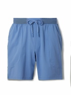Lululemon - License to Train Linerless 7" Straight-Leg Stretch Recycled-Shell Drawstring Shorts - Blue