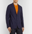 Ermenegildo Zegna - Navy Slim-Fit Unstructured Garment-Dyed Stretch-Cotton Blazer - Navy