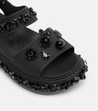 Simone Rocha x Crocs embellished platform sandals