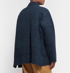 Jacquemus - Checked Wool Overshirt - Blue