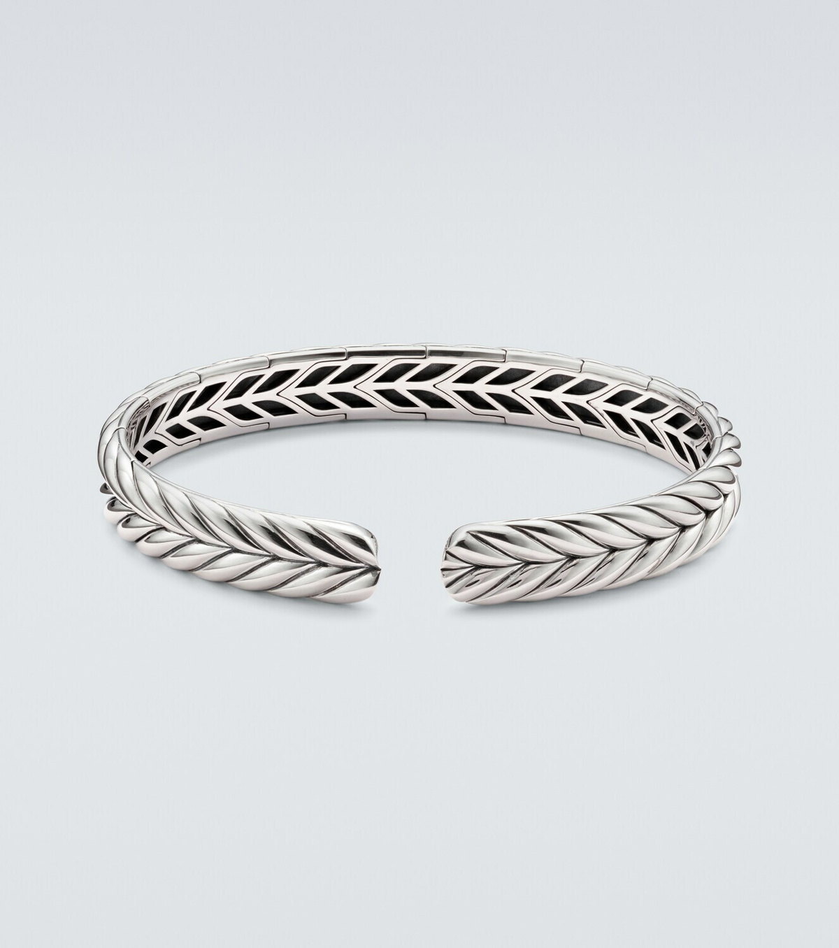 David Yurman Chevron sterling silver cuff bracelet
