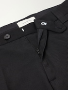 mfpen - Service Straight-Leg Cotton-Blend Hopsack Trousers - Black