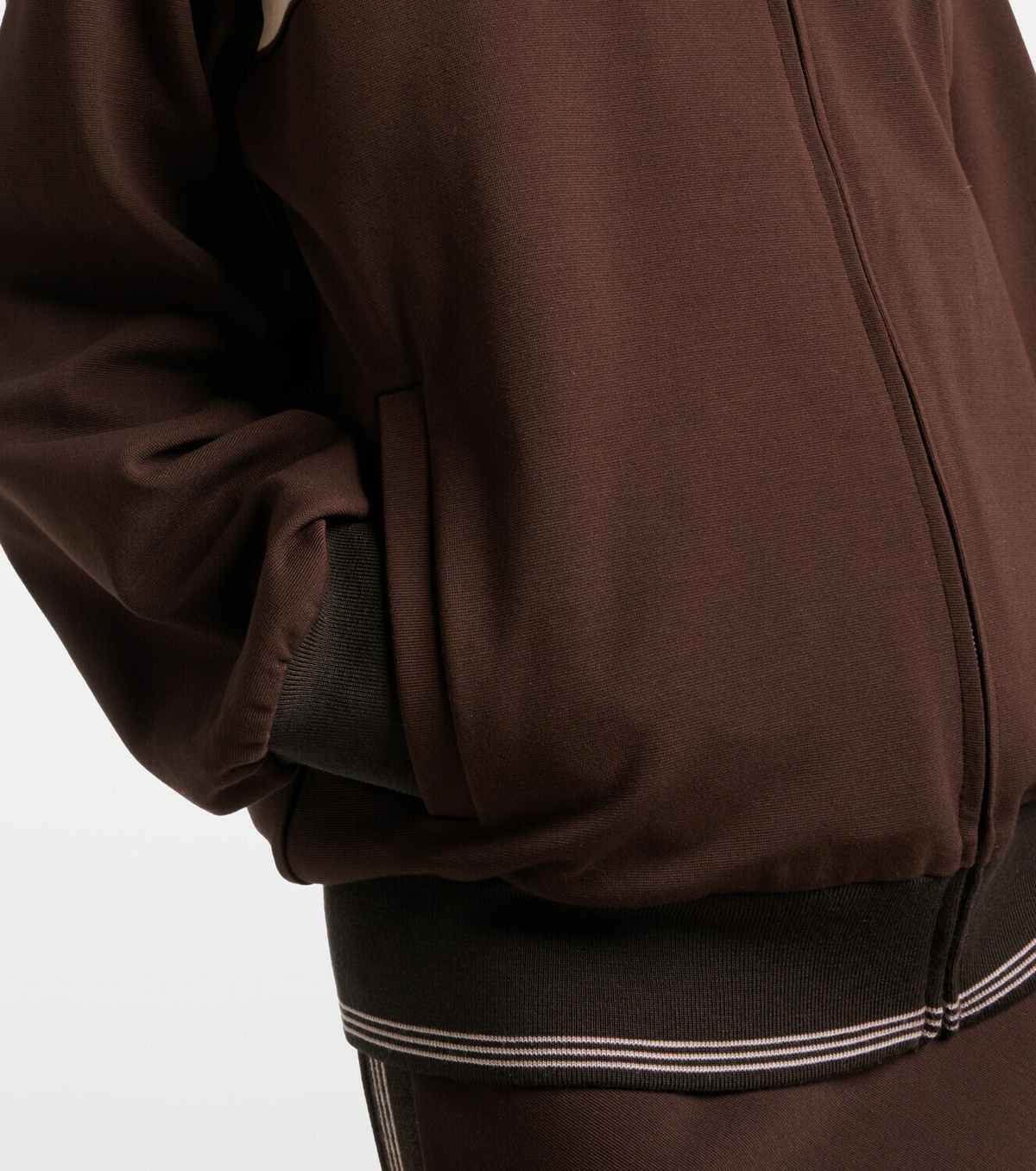 Miu Miu Colorblocked zip-up sweatshirt