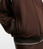 Miu Miu Colorblocked zip-up sweatshirt