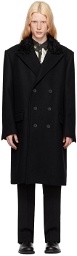 Lanvin Black Double-Breasted Coat