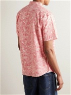 Faherty - Playa Button-Down Collar Floral-Print Organic Cotton-Blend Shirt - Pink