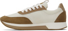 Weekend Max Mara Off-White & Tan Raro Sneakers