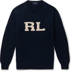 Polo Ralph Lauren - Logo-Intarsia Cotton Sweater - Blue