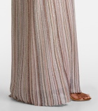 Missoni Striped lamé gown
