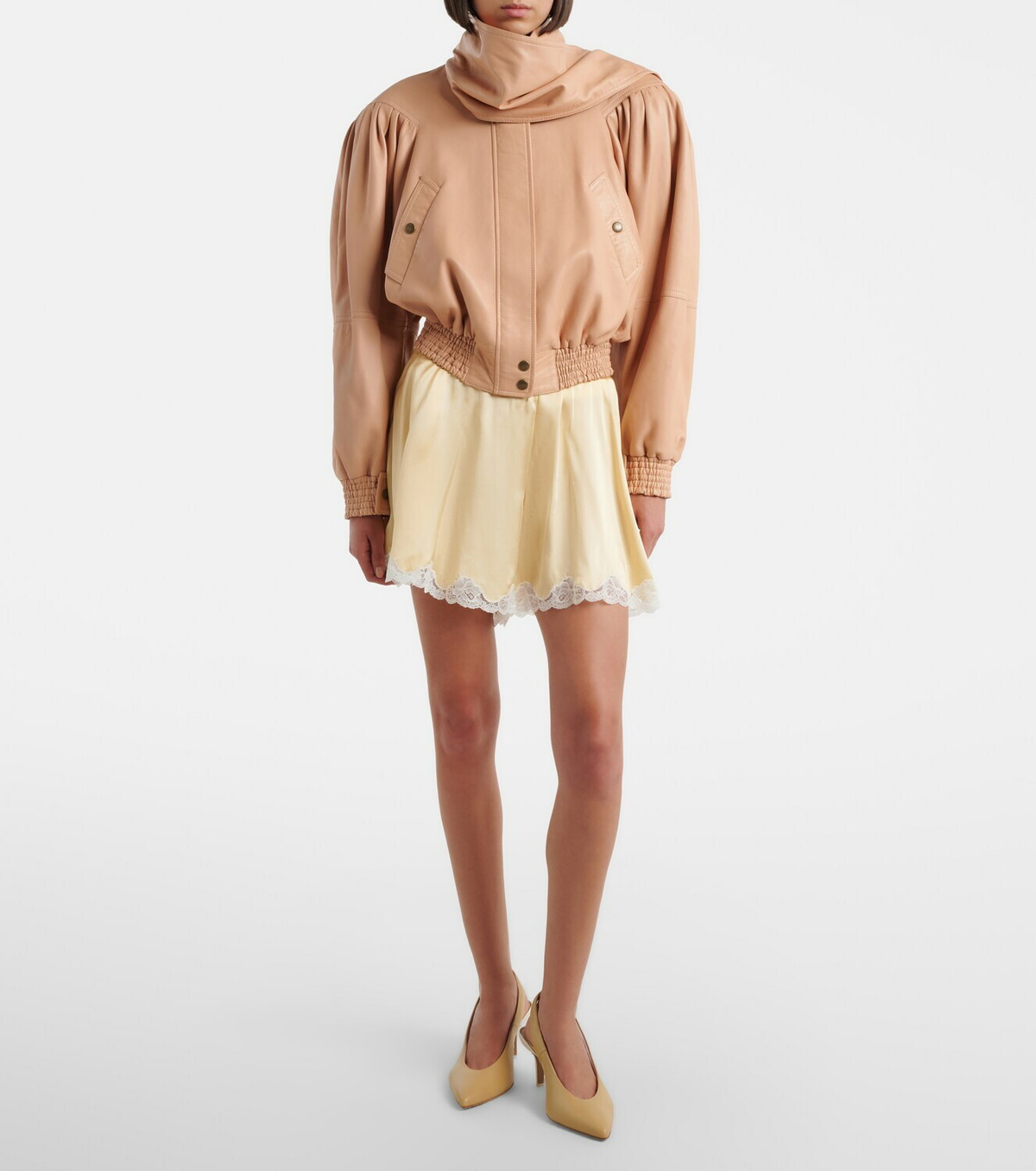 Chloé Silk satin shorts