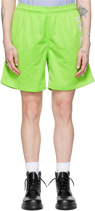 Photo: Stüssy Green Polyester Shorts