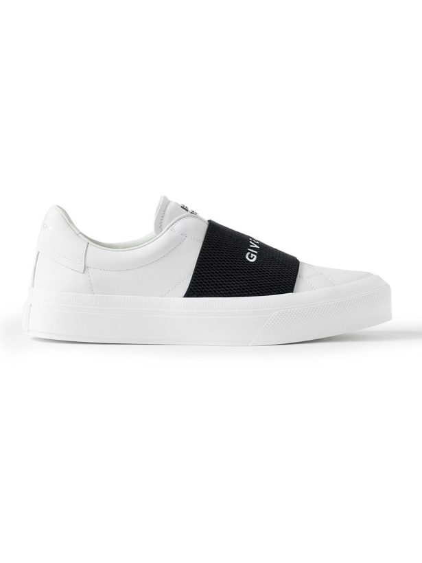 Photo: Givenchy - City Sport Slip-On Leather Sneakers - White