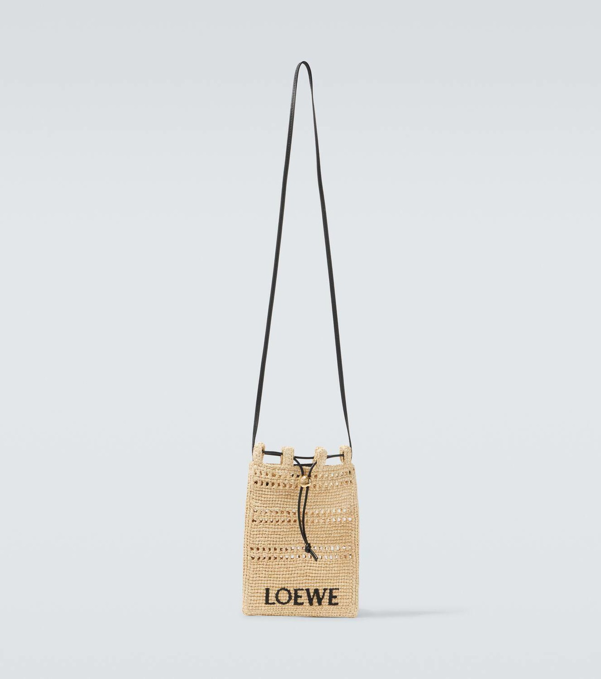 Loewe Paula's Ibiza logo raffia crossbody bag Loewe Loewe Paula's Ibiza logo raffia crossbody bag Loewe
