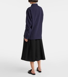 God's True Cashmere Midnight Sea cashmere shirt