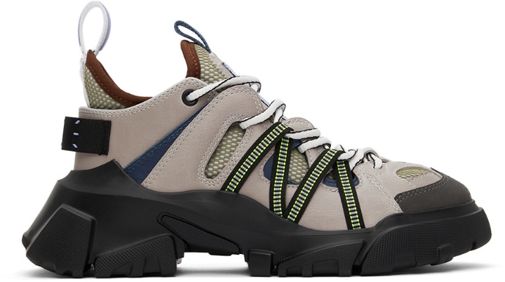 Photo: MCQ Grey & Green Orbyt Descender Sneakers