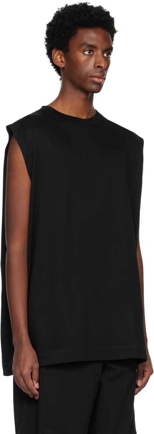 N.Hoolywood Black Sleeveless T-Shirt