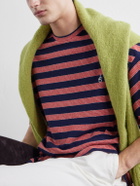 Jil Sander - Striped Cotton-Jersey T-Shirt - Red