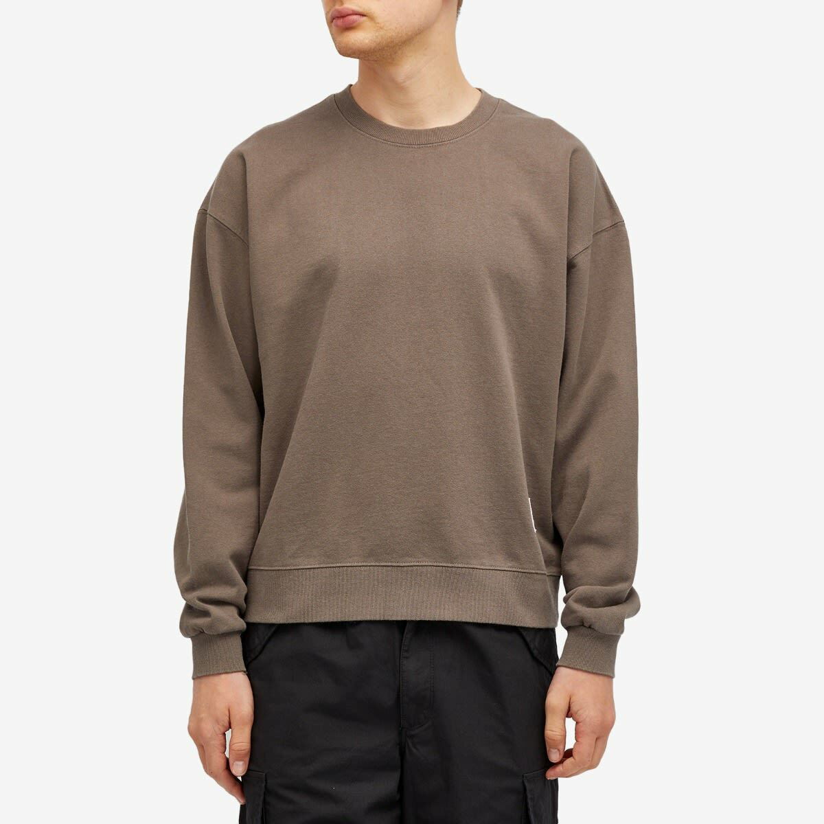 thisisneverthat Men's TNT Faded Crew Sweat in Dark Mocha