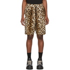 mastermind WORLD Beige Animal Shorts