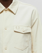 Fred Perry Bedford Cord Overshirt White - Mens - Overshirts