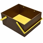 Hachiman Omnioffre Stacking Storage Box - Large in Brown/Sage