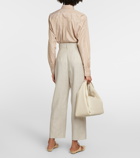 Toteme - Straight wool and linen pants