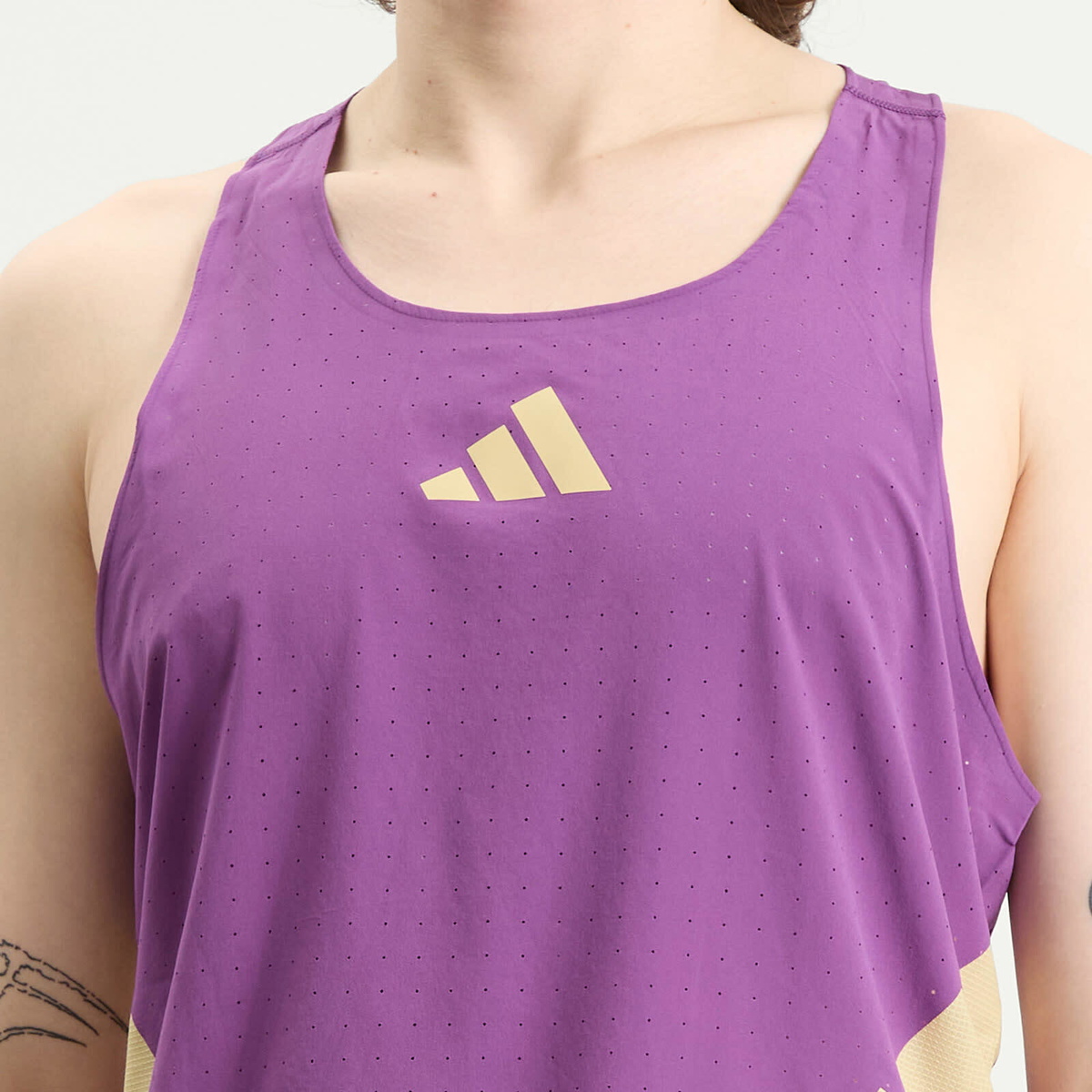 Adidas Men's Rtr Singlet Vest in Tribe Purple