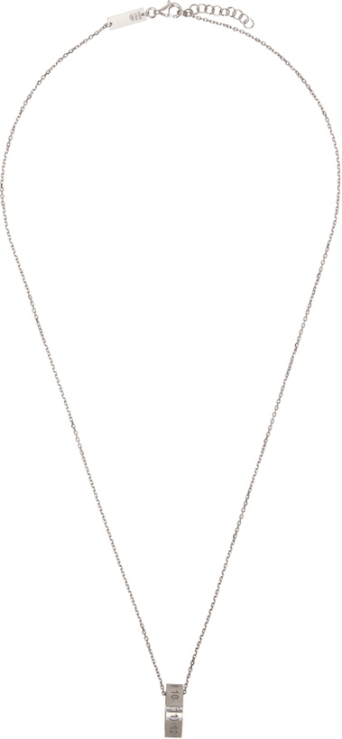 Photo: Maison Margiela Silver Number Reference Necklace
