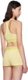 Versace Underwear Yellow Greca Border Scoop Bra