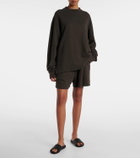 The Row Gana cotton and cashmere terry shorts