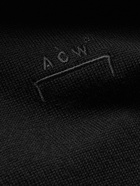 A-COLD-WALL* - Logo-Embroidered Wool Zip-Up Cardigan - Black - L