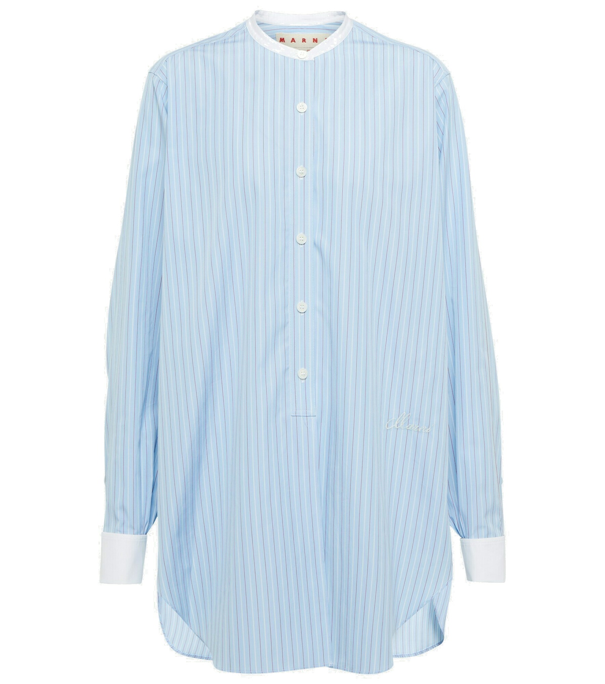 Marni Striped Crop T-Shirt - Women's 42