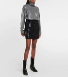 Dorothee Schumacher Sequined wool and cashmere-blend miniskirt