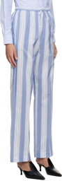 Totême Blue Drawstring Lounge Pants