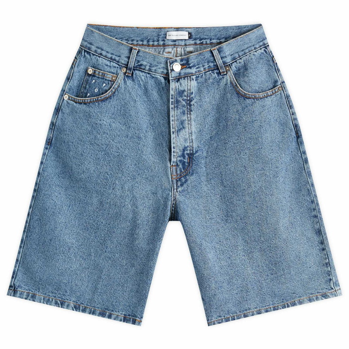 Photo: Pop Trading Company Men's DRS Denim Shorts in Stone Washed