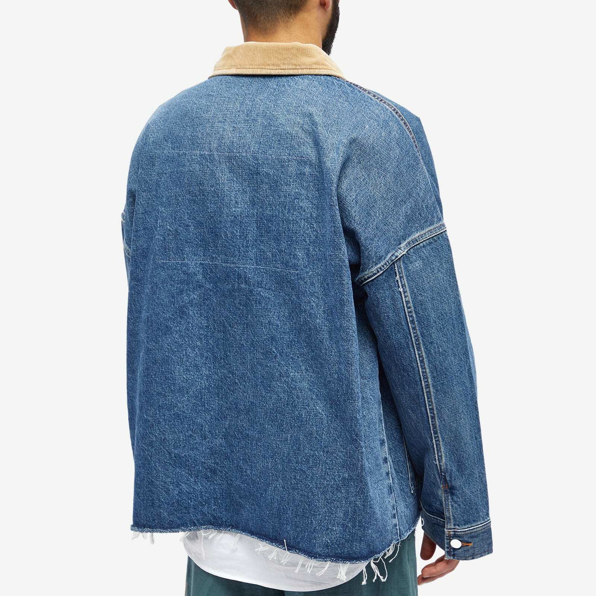 A.P.C. Men's x JW Anderson Marin Denim Chore Jacket in Indigo A.P.C.