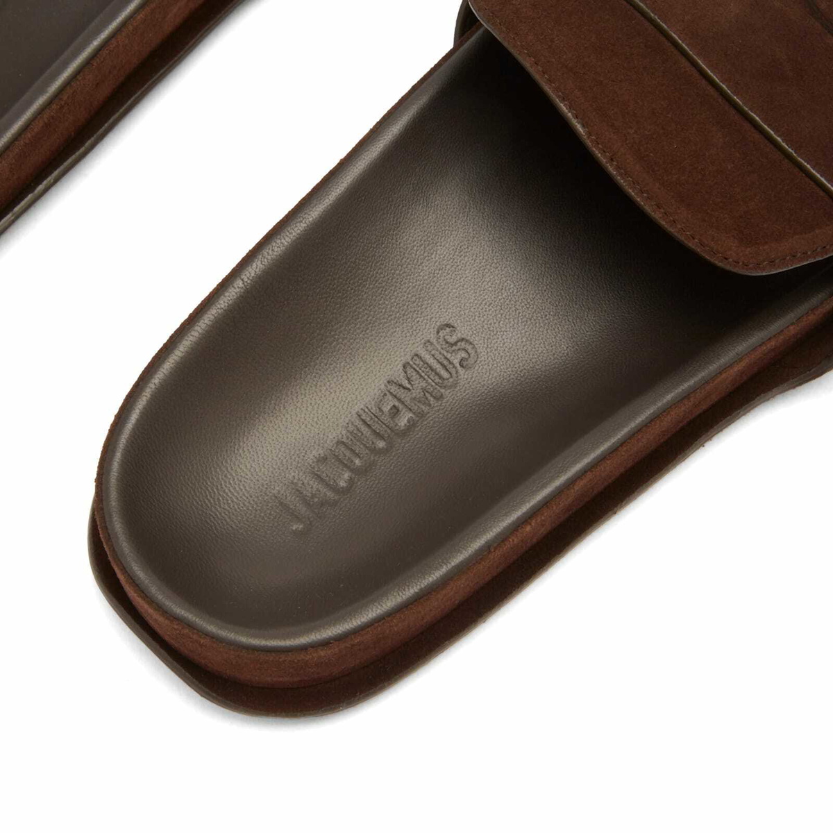 Jacquemus Men's Les Sandales Mocassin in Dark Brown