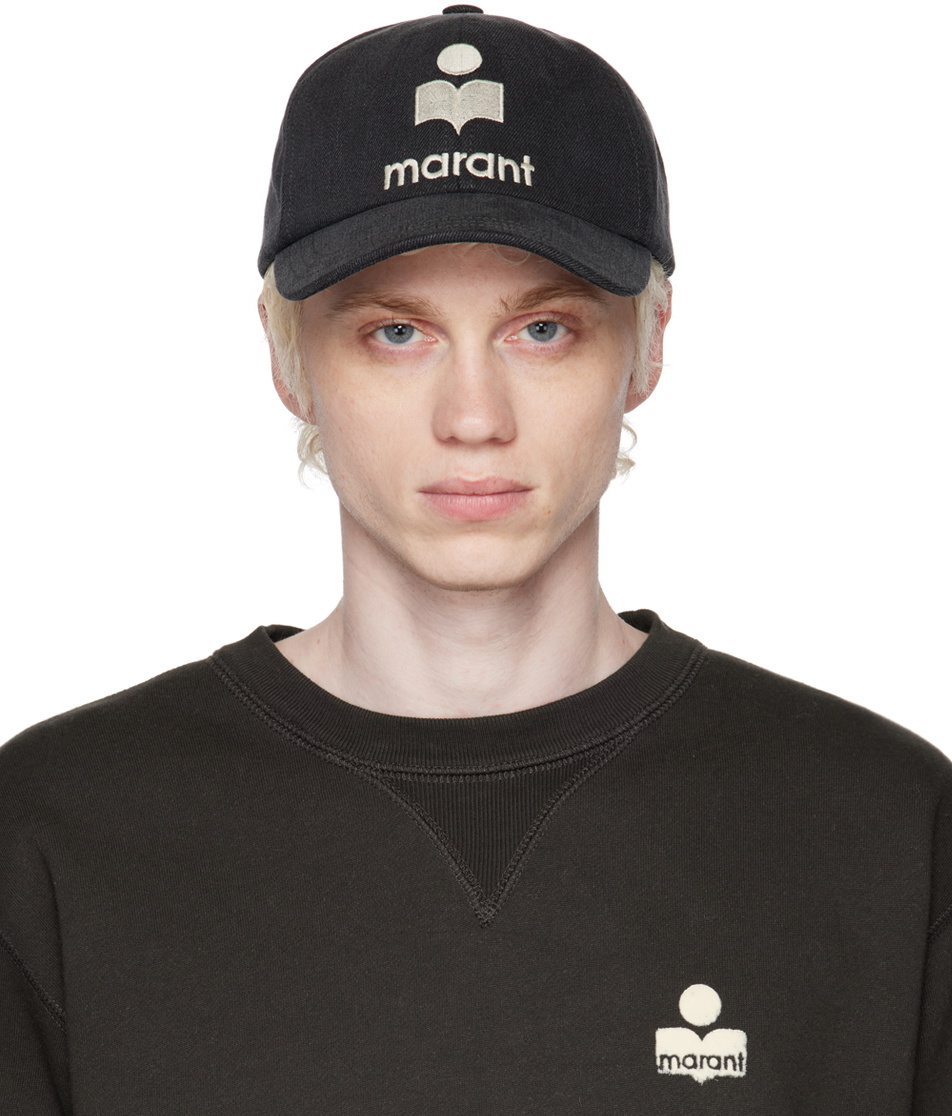 Isabel Marant Gray Tyron Denim Cap Isabel Marant