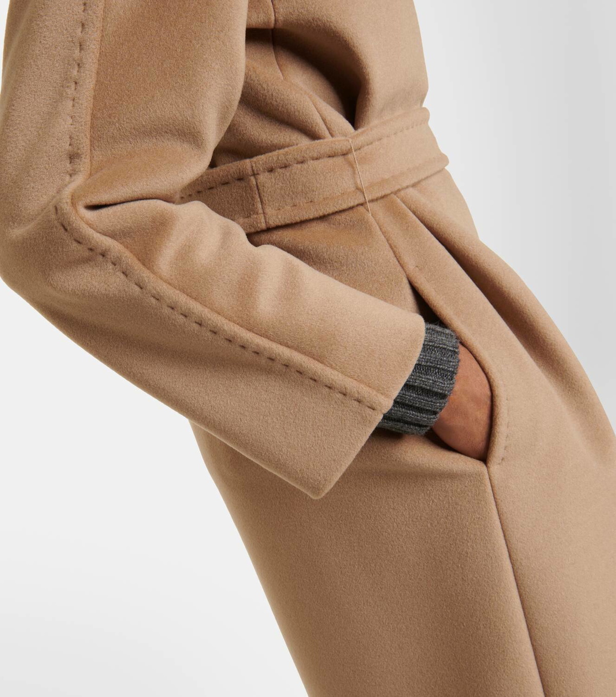 ブルゾン Max Mara Estella Coat In Virgin Wool And Cashmere MAX MARA: Estella coat in wool and cashmere - White | Max