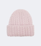 Moncler Cable-knit alpaca and wool-blend beanie