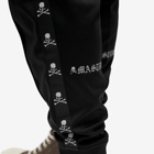 Mastermind Japan Men's Skull Tape Track Pants in Black