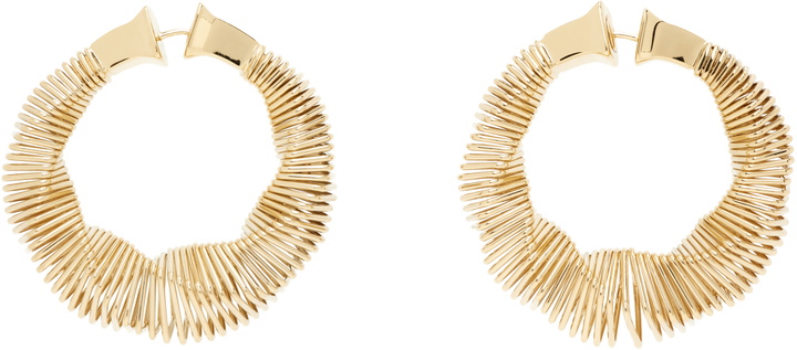 Photo: ALAÏA Square Spiral Small Hoop Earrings