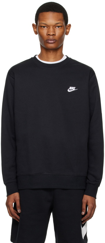 Photo: Nike Black Sportswear Club Sweatshirt