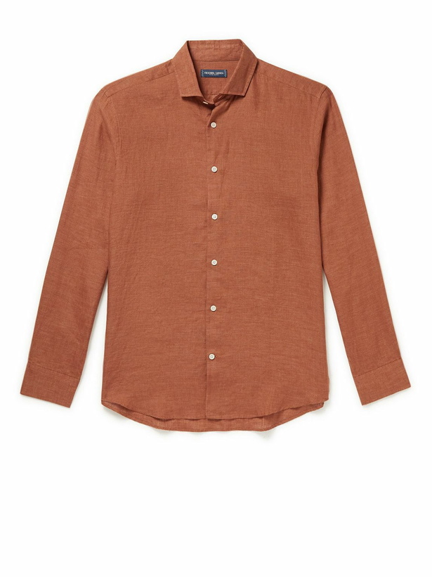 Photo: Frescobol Carioca - Antonio Linen Shirt - Brown