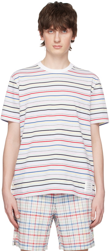 Photo: Thom Browne Multicolor Striped T-Shirt