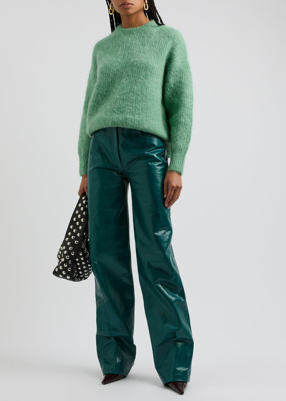 16 Arlington Sephia Alpaca-blend Jumper Green