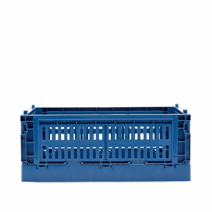 Photo: HAY Small Recycled Colour Crate in Dark Blue