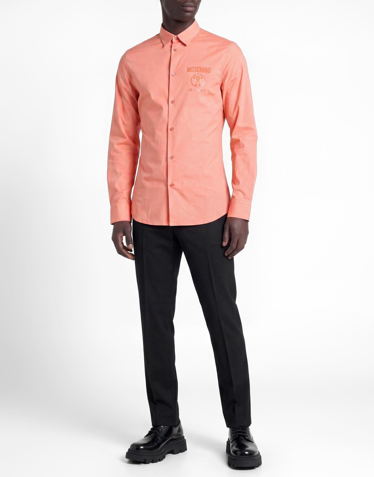 Moschino Mens Shirt in Salmon pink