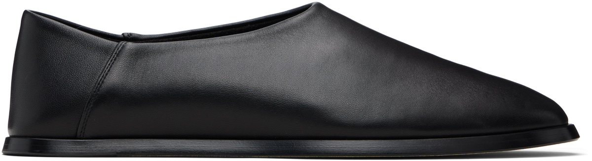 Fear of God Black Slip On Loafers
